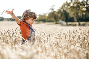 boy in a field