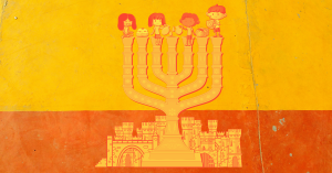 Hanukkah Menorah kids